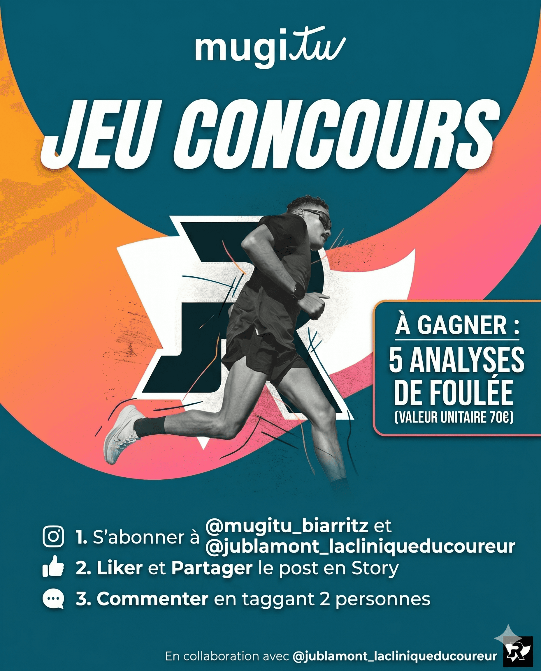 Visuel officiel du jeu concours Avirun 2K26 — 5 analyses de foulée à gagner